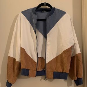 Tricolor Bomber Jacket